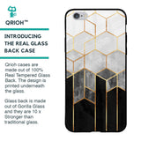 Tricolor Pattern Glass Case for iPhone 6 Plus