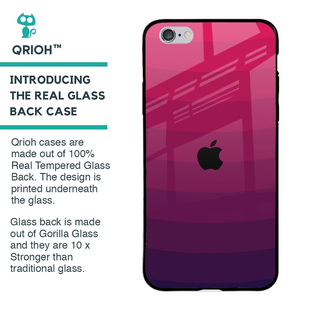 Wavy Pink Pattern Glass Case for iPhone 6 Plus