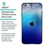 Blue Rhombus Pattern Glass Case for iPhone 6 Plus