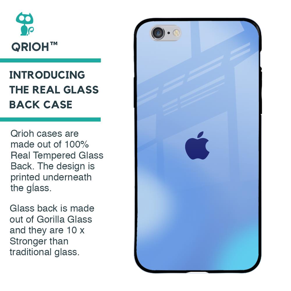 Vibrant Blue Texture Glass Case for iPhone 6 Plus