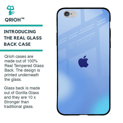 Vibrant Blue Texture Glass Case for iPhone 6 Plus