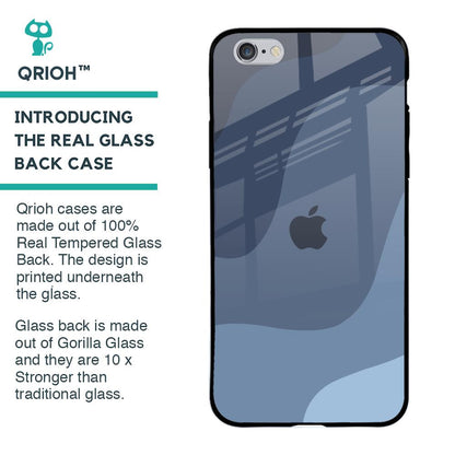 Navy Blue Ombre Glass Case for iPhone 6 Plus