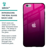 Purple Ombre Pattern Glass Case for iPhone 6 Plus