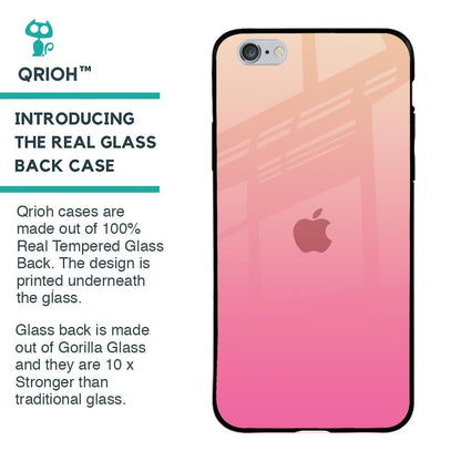 Pastel Pink Gradient Glass Case For iPhone 6 Plus