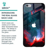 Brush Art Glass Case For iPhone 6 Plus