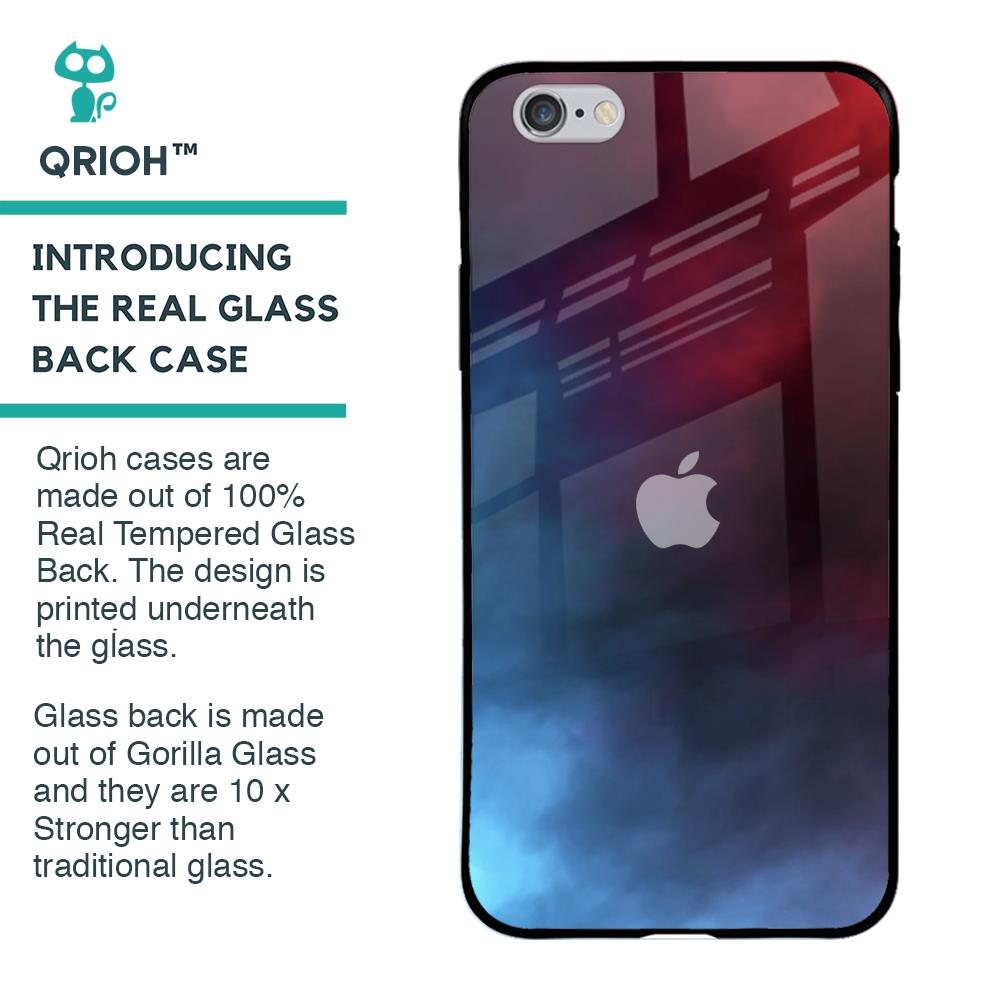Smokey Watercolor Glass Case for iPhone 6 Plus