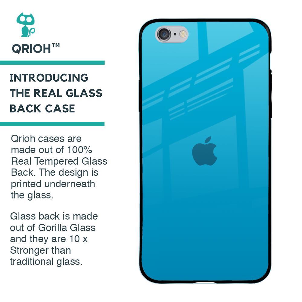 Blue Aqua Glass Case for iPhone 6 Plus