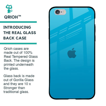 Blue Aqua Glass Case for iPhone 6 Plus