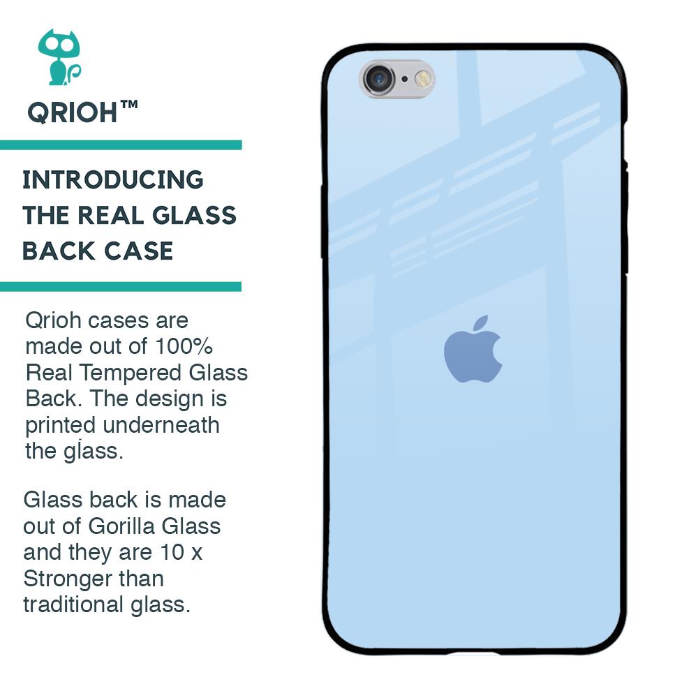 Pastel Sky Blue Glass Case for iPhone 6 Plus