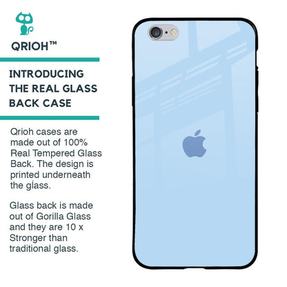 Pastel Sky Blue Glass Case for iPhone 6 Plus