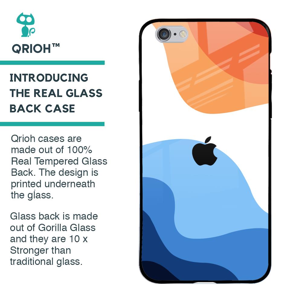 Wavy Color Pattern Glass Case for iPhone 6 Plus