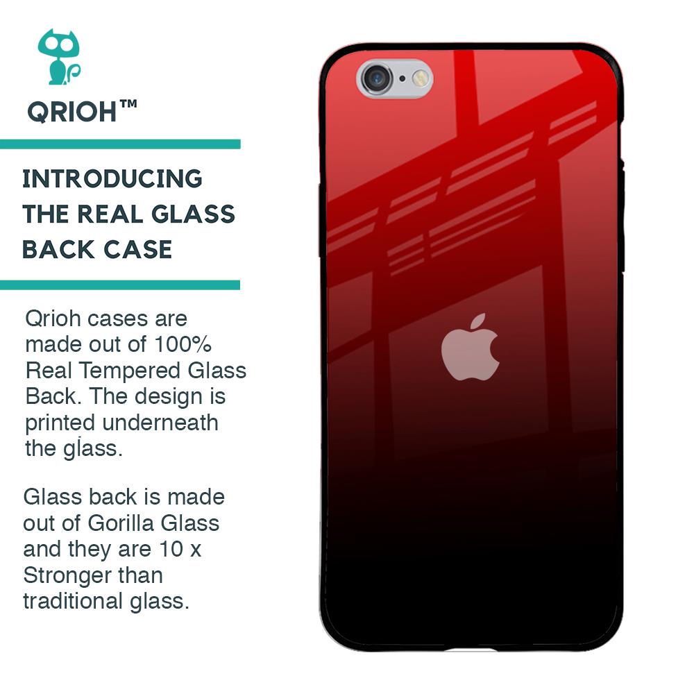 Maroon Faded Glass Case for iPhone 6 Plus