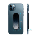 Black Aura Glass case with Slider Phone Grip Combo