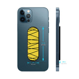 Seamless Stripes Glass case with Slider Phone Grip Combo
