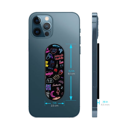 Accept The Mystery Glass case with Slider Phone Grip Combo