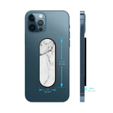 Marble Stripe Glass case with Slider Phone Grip Combo