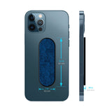 Abstract Blue Glass case with Slider Phone Grip Combo