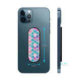Pastel Colorful Glass case with Slider Phone Grip Combo