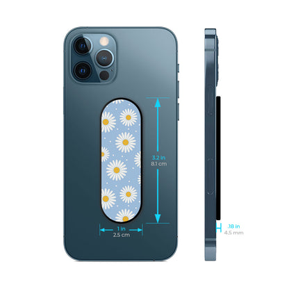 Pastel Blue Glass case with Slider Phone Grip Combo
