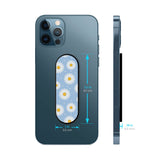 Pastel Blue Glass case with Slider Phone Grip Combo