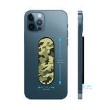 Army Green Glass case with Slider Phone Grip Combo
