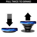 Psychic Texture Glass case with Square Phone Grip Combo