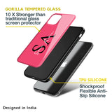 Monogram Letter Custom Glass Case