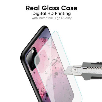 Space Doodles Glass Case for iPhone XS Max