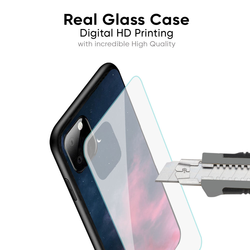 Moon Night Glass Case For Poco M4 Pro
