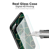 Abstract Green Glass Case For Vivo V20 SE