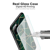 Abstract Green Glass Case For Poco F5 5G