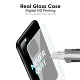 Never Quit Glass Case For Oppo F19 Pro Plus