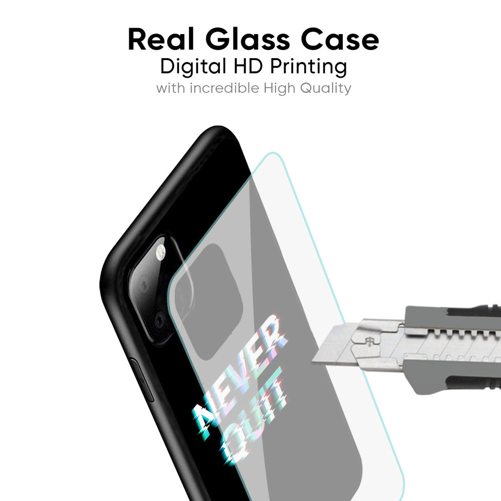 Never Quit Glass Case For iPhone XS Max