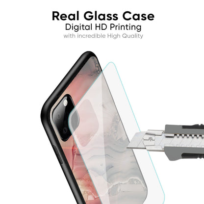 Pink And Grey Marble Glass Case For iPhone XS Max