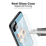 Adorable Cute Kitty Glass Case For Vivo V21e