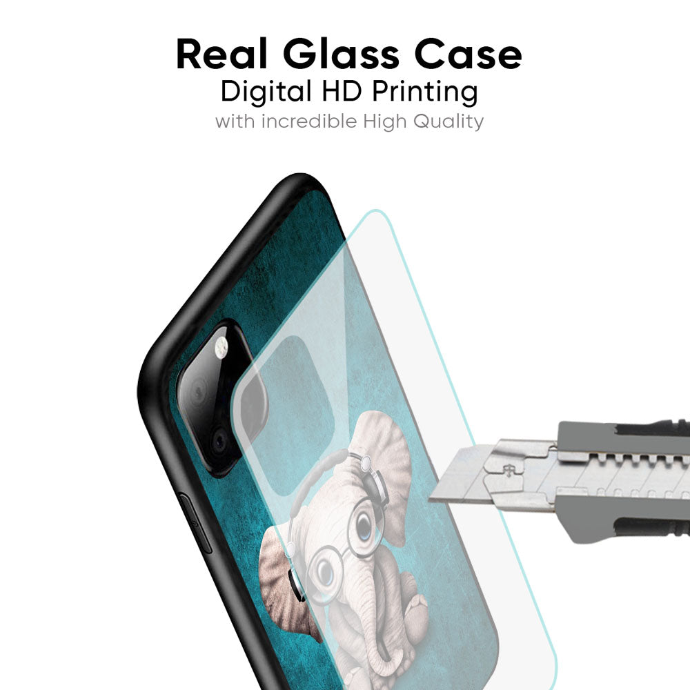 Adorable Baby Elephant Glass Case For OnePlus 10 Pro
