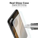 Diagonal Slash Pattern Glass Case for iPhone XS