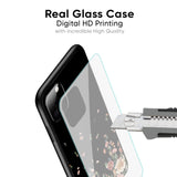 Floating Floral Print Glass Case for Realme C11