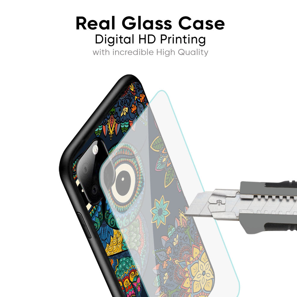 Owl Art Glass Case for OnePlus 11R 5G
