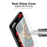 Retro Gorgeous Flower Glass Case for Realme 9 Pro 5G