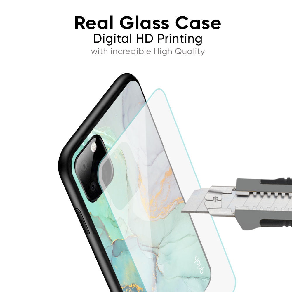 Green Marble Glass Case for iPhone XS Max