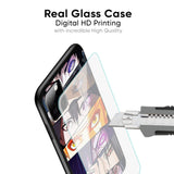 Anime Eyes Glass Case for Oppo A16K