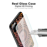 Floral Mandala Glass Case for Samsung Galaxy S24 Plus 5G