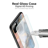Marble Ink Abstract Glass Case for iPhone XS