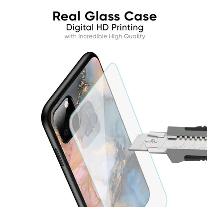 Marble Ink Abstract Glass Case for Vivo X50 Pro