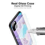 Alcohol ink Marble Glass Case for Vivo V29 5G