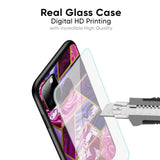 Electroplated Geometric Marble Glass Case for iPhone 8