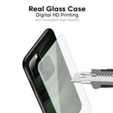 Green Leather Glass Case for Samsung Galaxy S21 Ultra