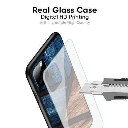 Wooden Tiles Glass Case for Redmi Note 12 5G