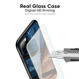 Wooden Tiles Glass Case for Oppo F19 Pro